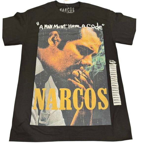 NARCOS Every Man Must Have a Code Tee in Black Size Small New with Tag SOO - Picture 1 of 4